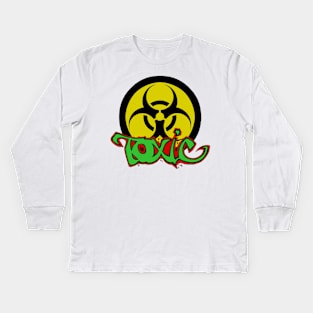 Toxic Logo #2 Kids Long Sleeve T-Shirt